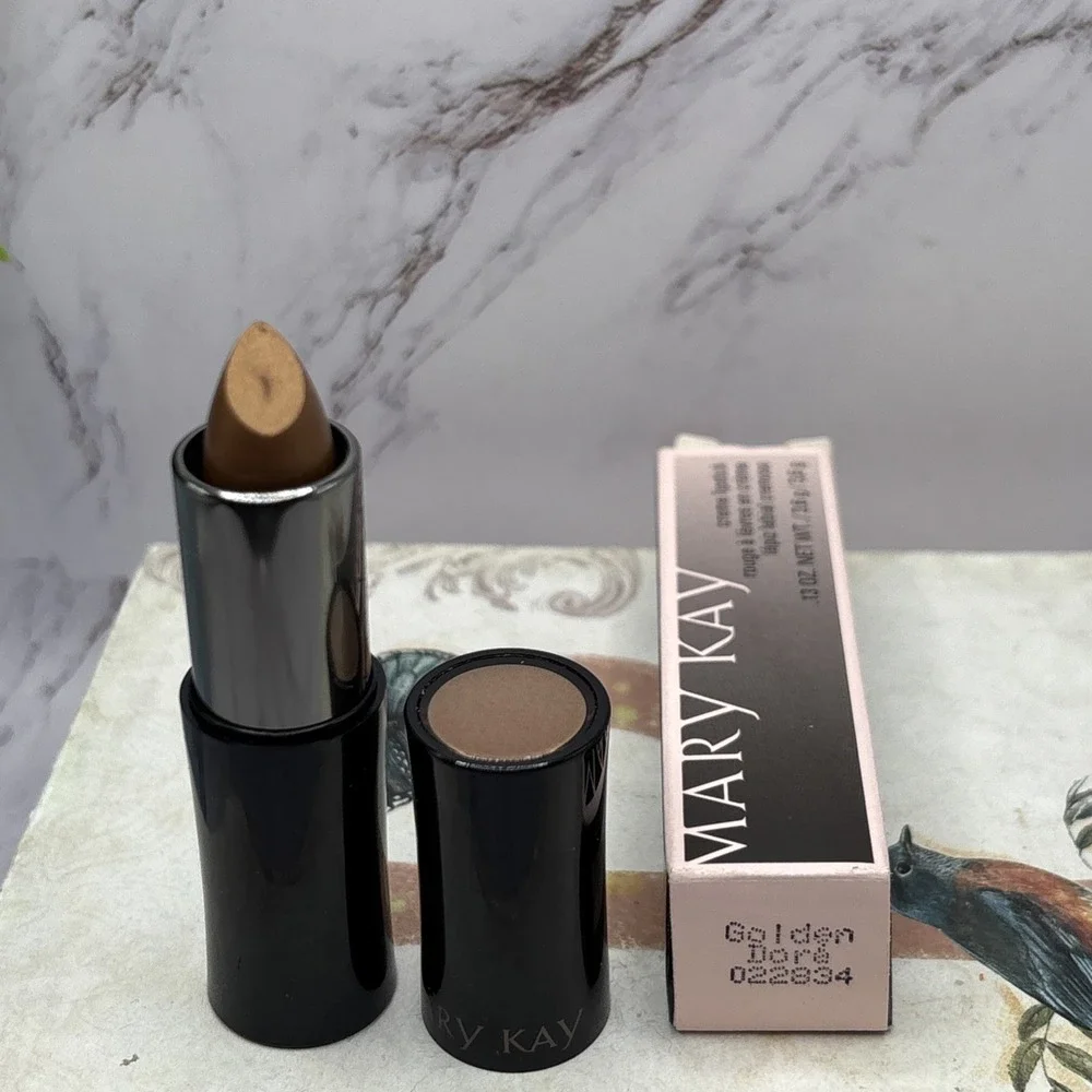 MARY KAY CREME LIPSTICK GOLDEN/Doré 022834 DISCONTINUED FULL SIZE NIB